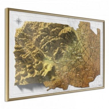 Poster - Isometric Map: Vienna [Poster] - 90x60