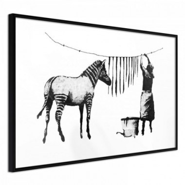 Poster - Banksy: Washing Zebra [Poster] - 45x30