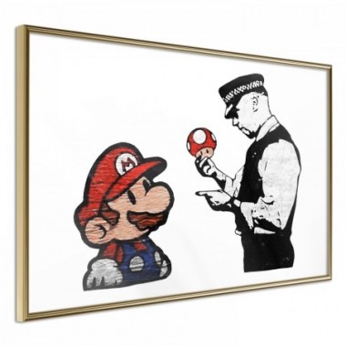 Poster - Banksy: Mushroom Picker [Poster] - 60x40