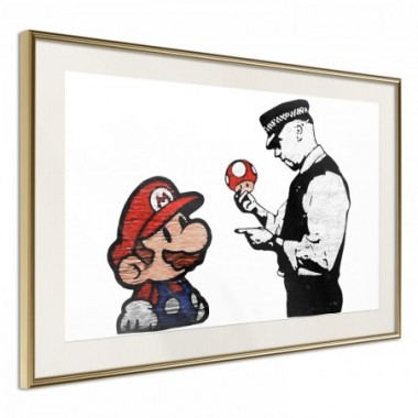 Poster - Banksy: Mushroom Picker [Poster] - 90x60