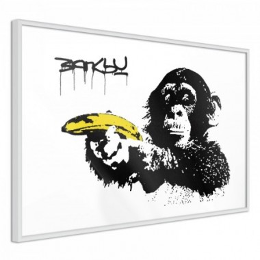 Poster - Banksy: Monkey with Banana [Poster] - 30x20