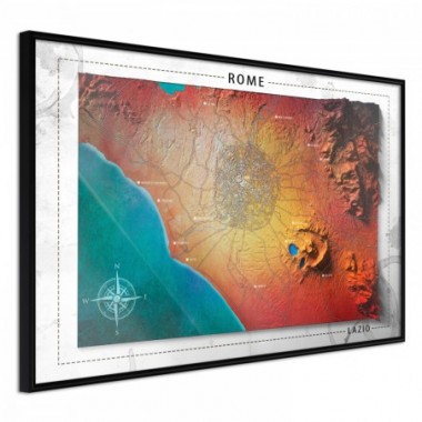 Poster - Isometric Map: Rome [Poster] - 45x30