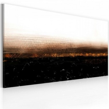 Quadro dipinto - Black soil (Abstraction) - 120x60