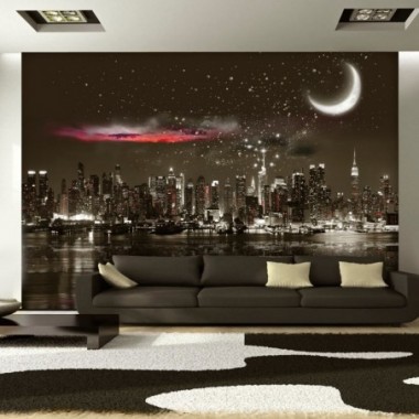 Fotomurale - Starry Night Over NY - 400x280