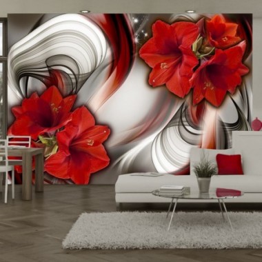 Fotomurale - Amaryllis - Ballad of the Red - 400x280