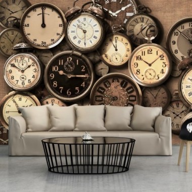 Fotomurale - Old Clocks - 250x175
