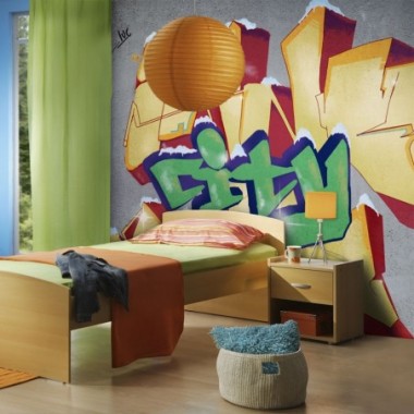 Fotomurale - Inner city life - 400x309