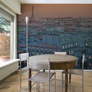 Fotomurale - Buona sera Parigi! - 400x309