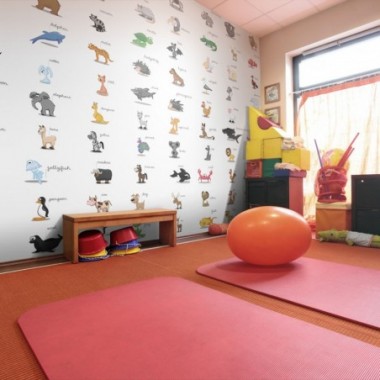 Fotomurale - Learning by playing (animals) - 400x309