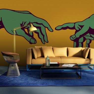 Fotomurale - Green touch - 400x309