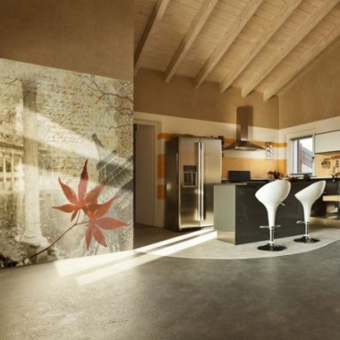 Fotomurale - Autunno e Parigi - 400x309