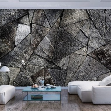 Fotomurale - Pavement Tiles (Grey) - 300x210