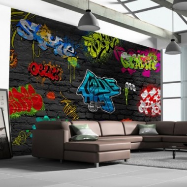 Fotomurale - Graffiti wall - 400x280