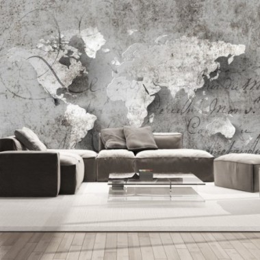 Fotomurale - Map and letter - 400x280
