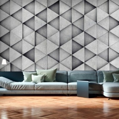 Fotomurale - Grey Triangles - 100x70