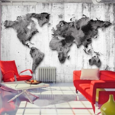 Fotomurale adesivo -  World in Shades of Gray - 98x70