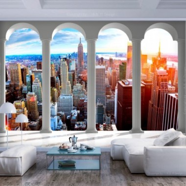 Fotomurale - Pillars and New York - 100x70