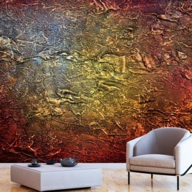 Fotomurale adesivo - Red Gold - 98x70