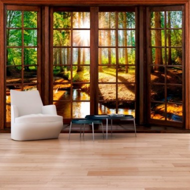 Fotomurale adesivo - Forest Terrace - 98x70