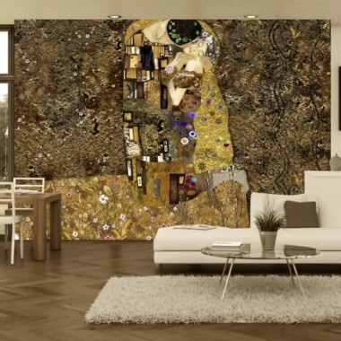 Fotomurale - Klimt inspiration - Golden Kiss - 100x70