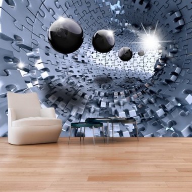 Fotomurale adesivo - Abstract Jigsaw - 98x70