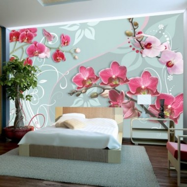 Fotomurale - Orchidee rosa- una variazione II - 100x70