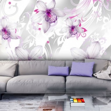 Fotomurale - Suoni della finezza - color argento -...