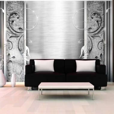 Fotomurale - Foglie d'acciaio - 100x70