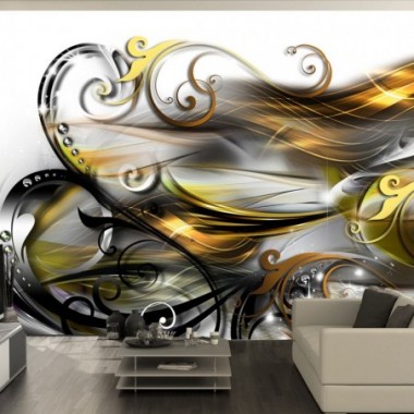 Fotomurale adesivo - Gold expression - 98x70