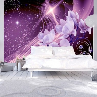 Fotomurale adesivo - Purple Milky Way - 392x280