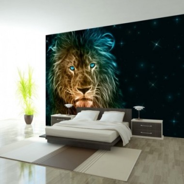 Fotomurale adesivo - Abstract lion... - 98x70