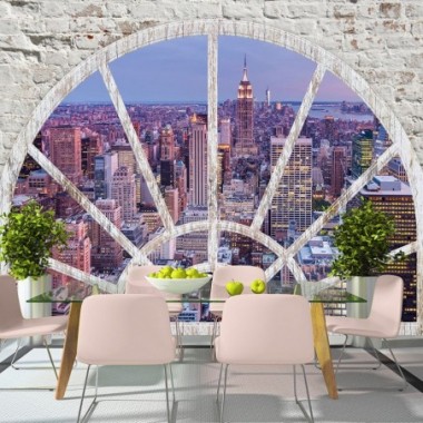 Fotomurale adesivo - NY - Evening City - 98x70