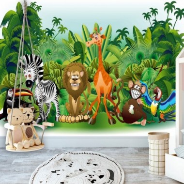 Fotomurale - Jungle Animals - 250x175