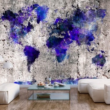 Fotomurale adesivo - World Map: Ink Blots - 245x175