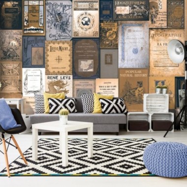 Fotomurale adesivo - Literary Mosaic - 441x315