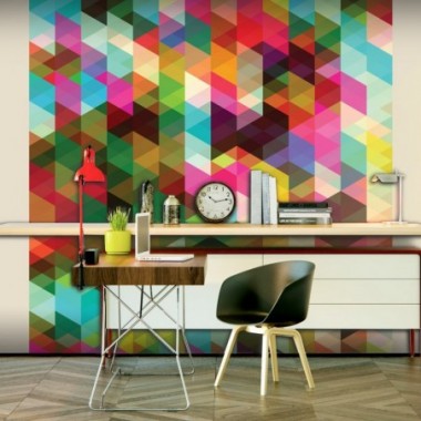 Fotomurale - Colourful Geometry - 250x193