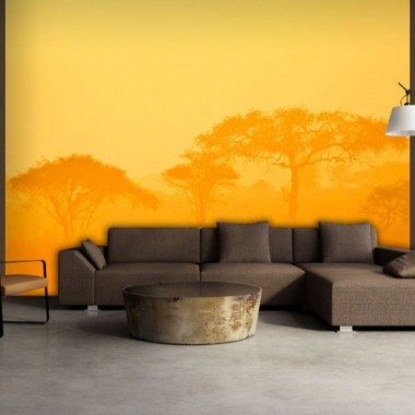 Fotomurale - Orange savanna - 250x193