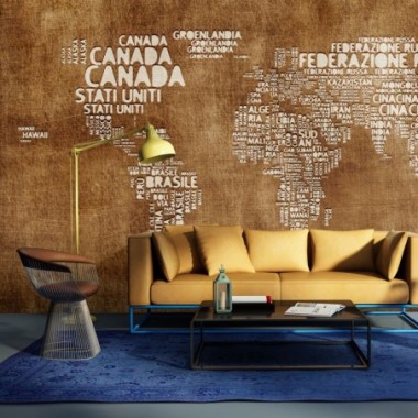 Fotomurale - Antica mappa (in italiano) - 250x193