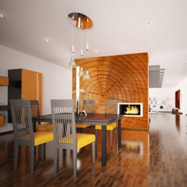 Fotomurale - Tronco d'albero con anelli annuali -...