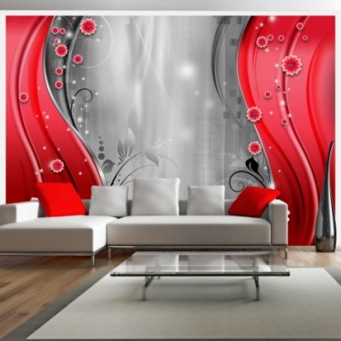 Fotomurale - Dietro la cortina di rosso - 250x175