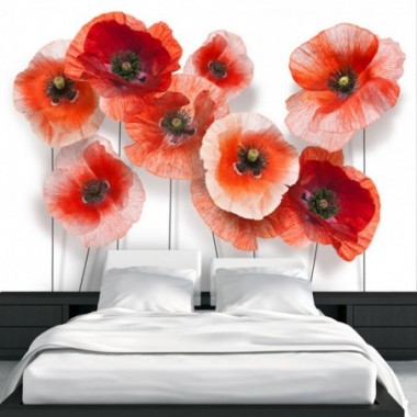 Fotomurale - Nine poppies - 250x175