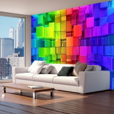 Fotomurale - Colour jigsaw - 250x175