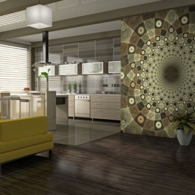 Fotomurale - Brown mosaic - 300x231