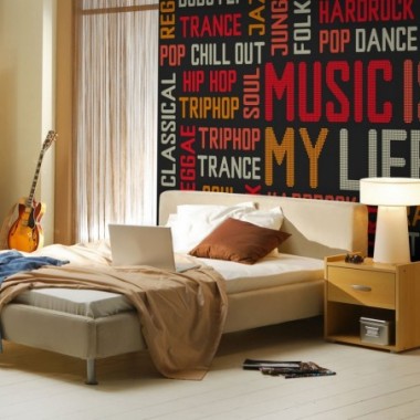 Fotomurale - Music is my life - 300x231