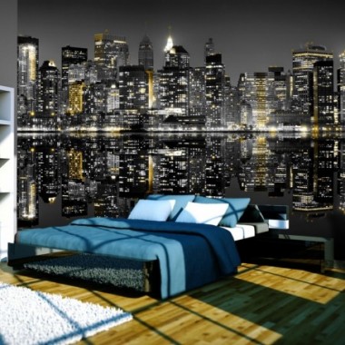 Fotomurale - Oro e argento: New York - 300x231