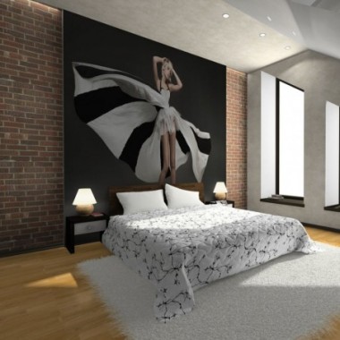 Fotomurale - Bellezza bionda in un favoloso vestito...