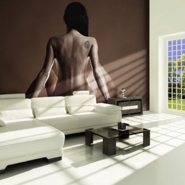 Fotomurale - Donna con tatuaggio - 300x231