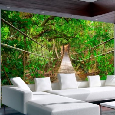 Fotomurale - Ponte tra il verde - 300x210