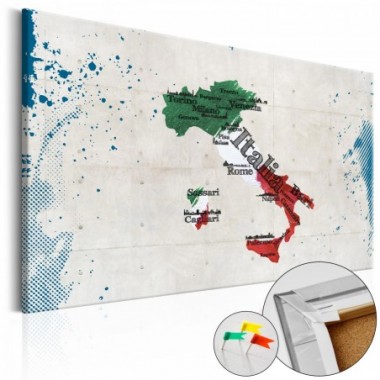 Quadri di sughero - Italy [Cork Map] - 90x60