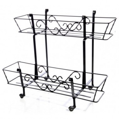 PORTACASSETTE SMONTABILE 2 PIANI H.63 L.80